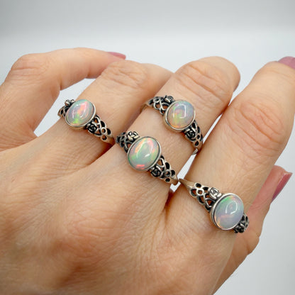 Anello Opale Etiope - Argento 925