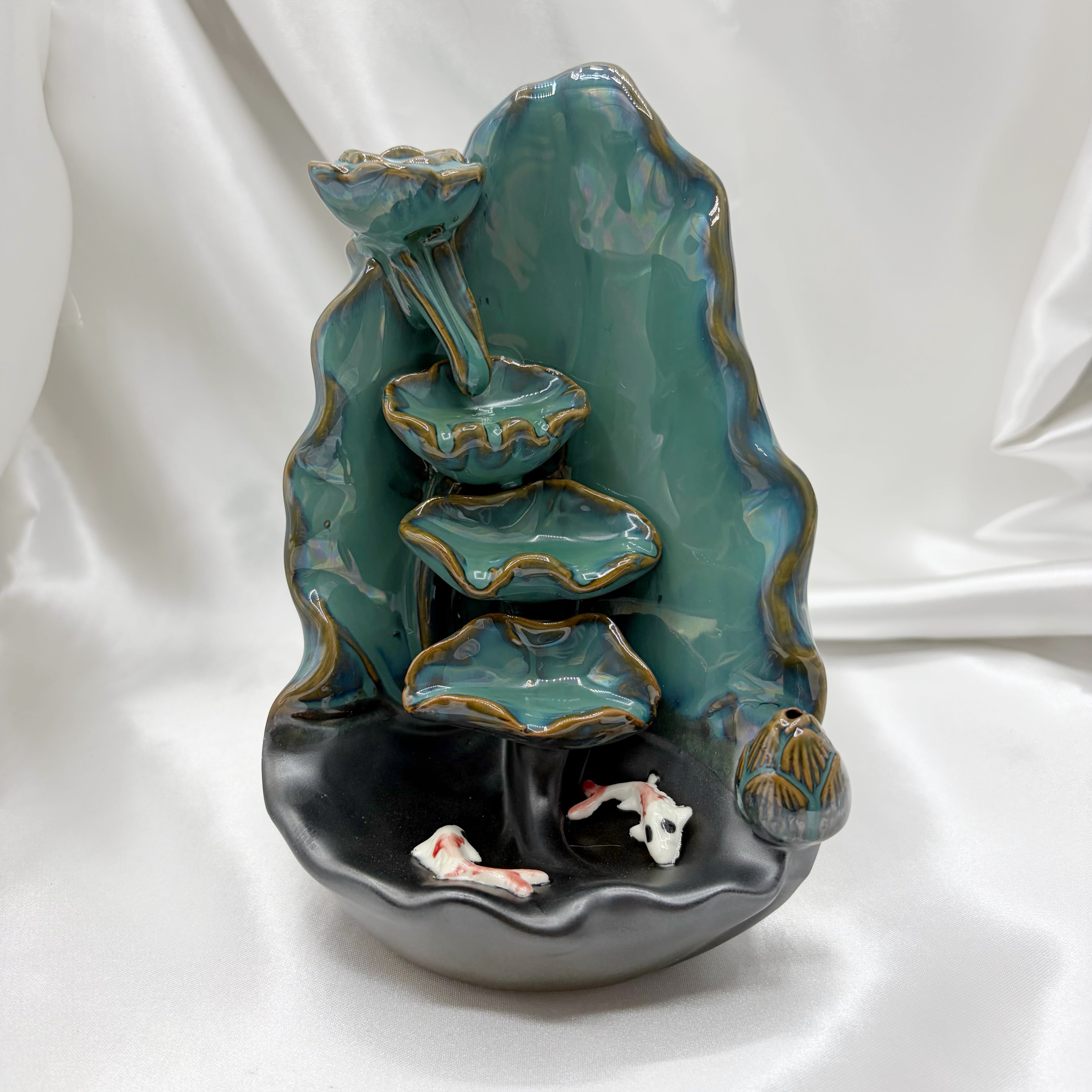 Porta incenso a Cascata - Laghetto con Carpe