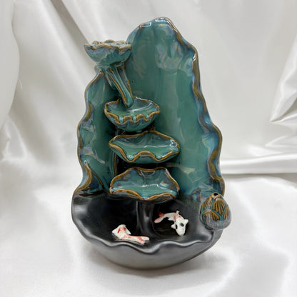 Porta incenso a Cascata - Laghetto con Carpe