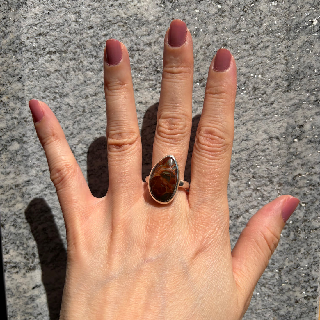 Anello Diaspro Argento 925