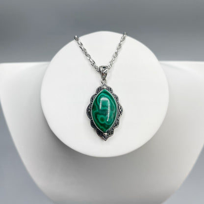 Ciondolo Malachite - Argento 925