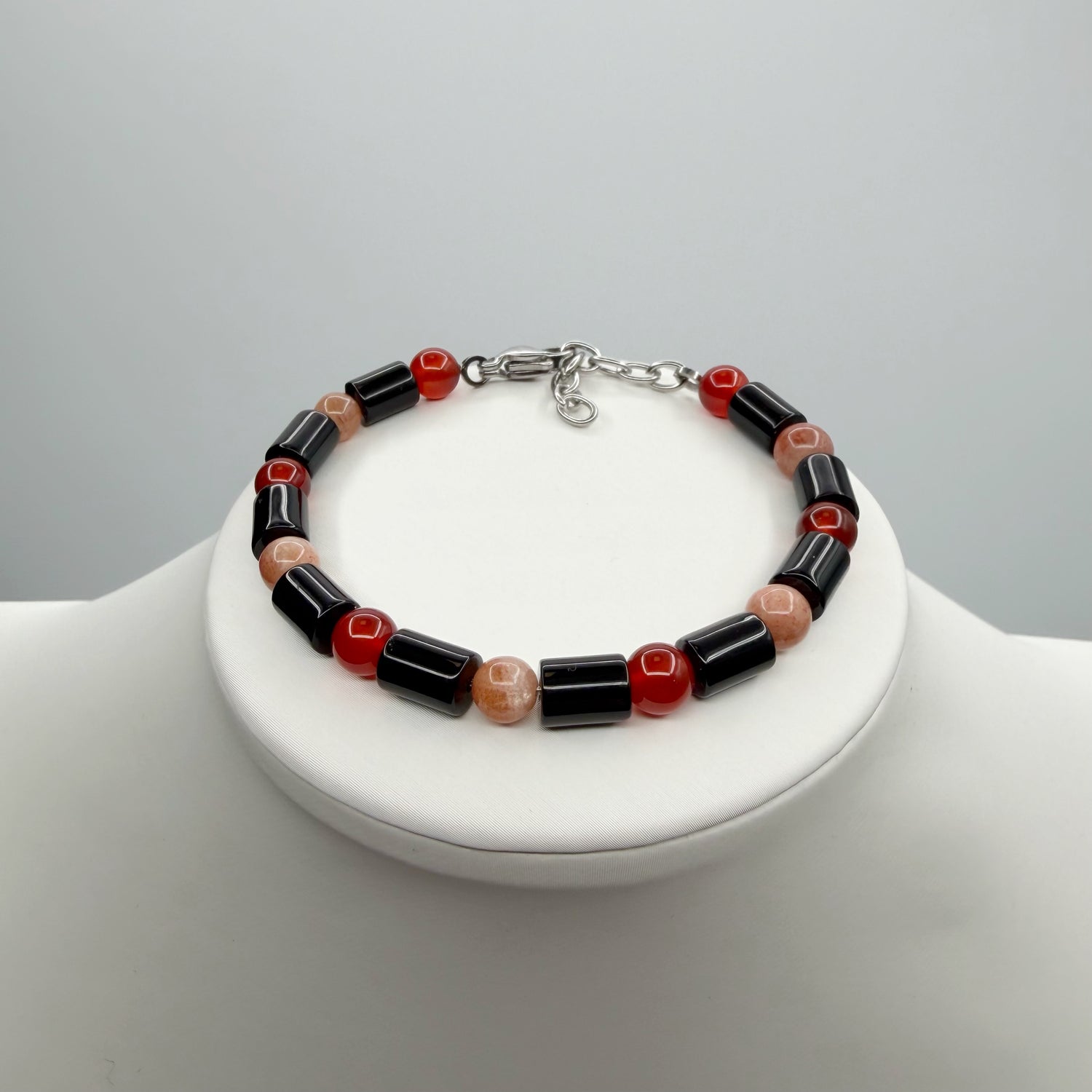 Bracciale Good Vibes - Onice, Pietra del Sole e Corniola - LIMITED EDITION