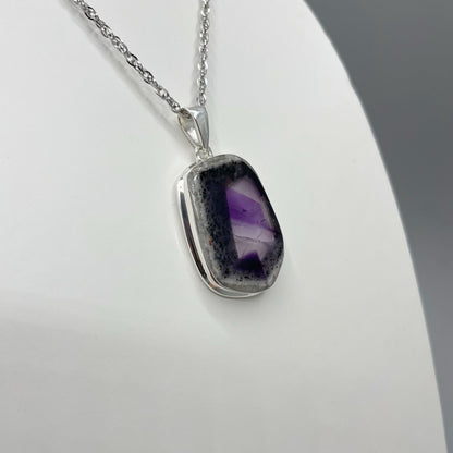 Ciondolo Auralite 23 e Ametista e Argento 925