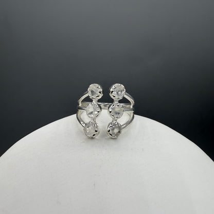 Anello Lucky - Labradorite Bianca e Argento 925