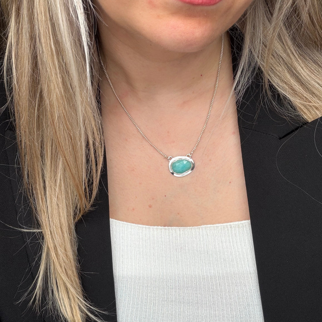 Collana Amazzonite - Argento 925