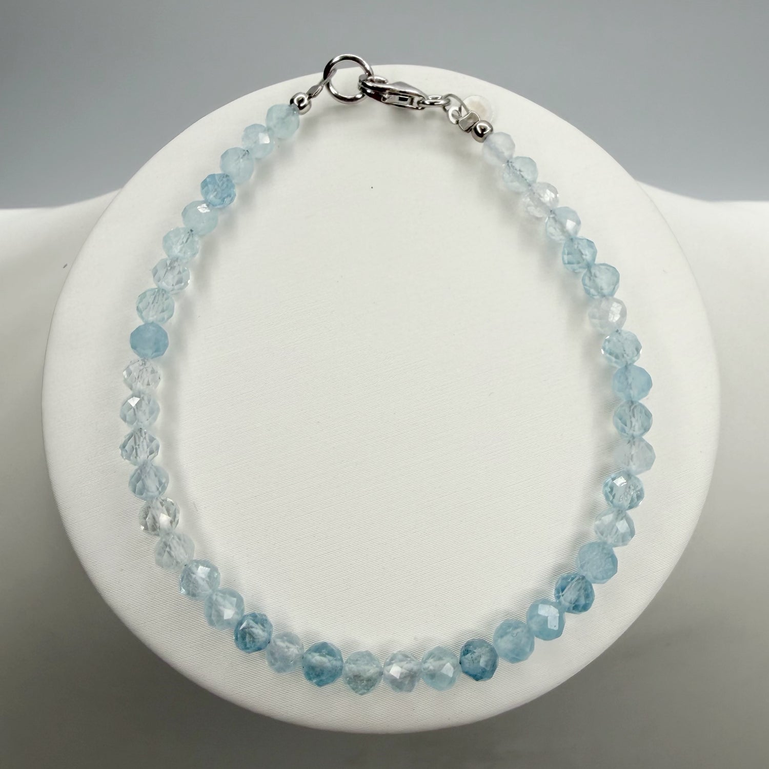 Bracciale Acquamarina sfaccettata