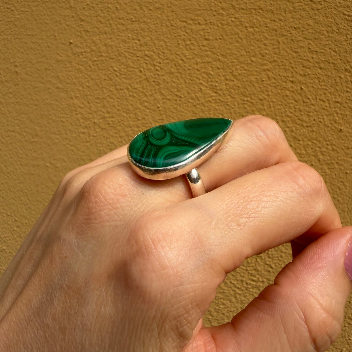 Anello Malachite Argento 925