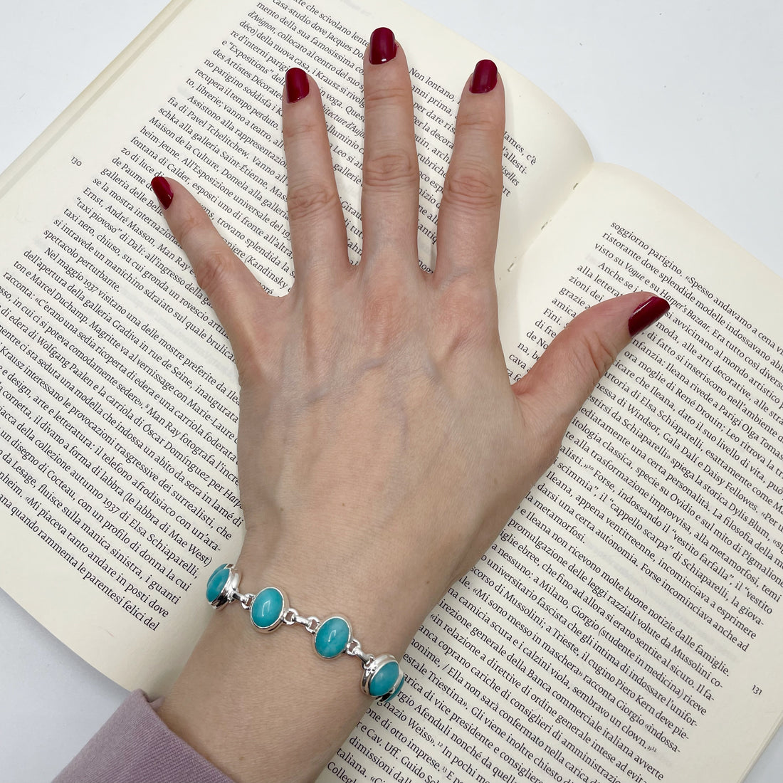 Bracciale Amazzonite e Argento 925