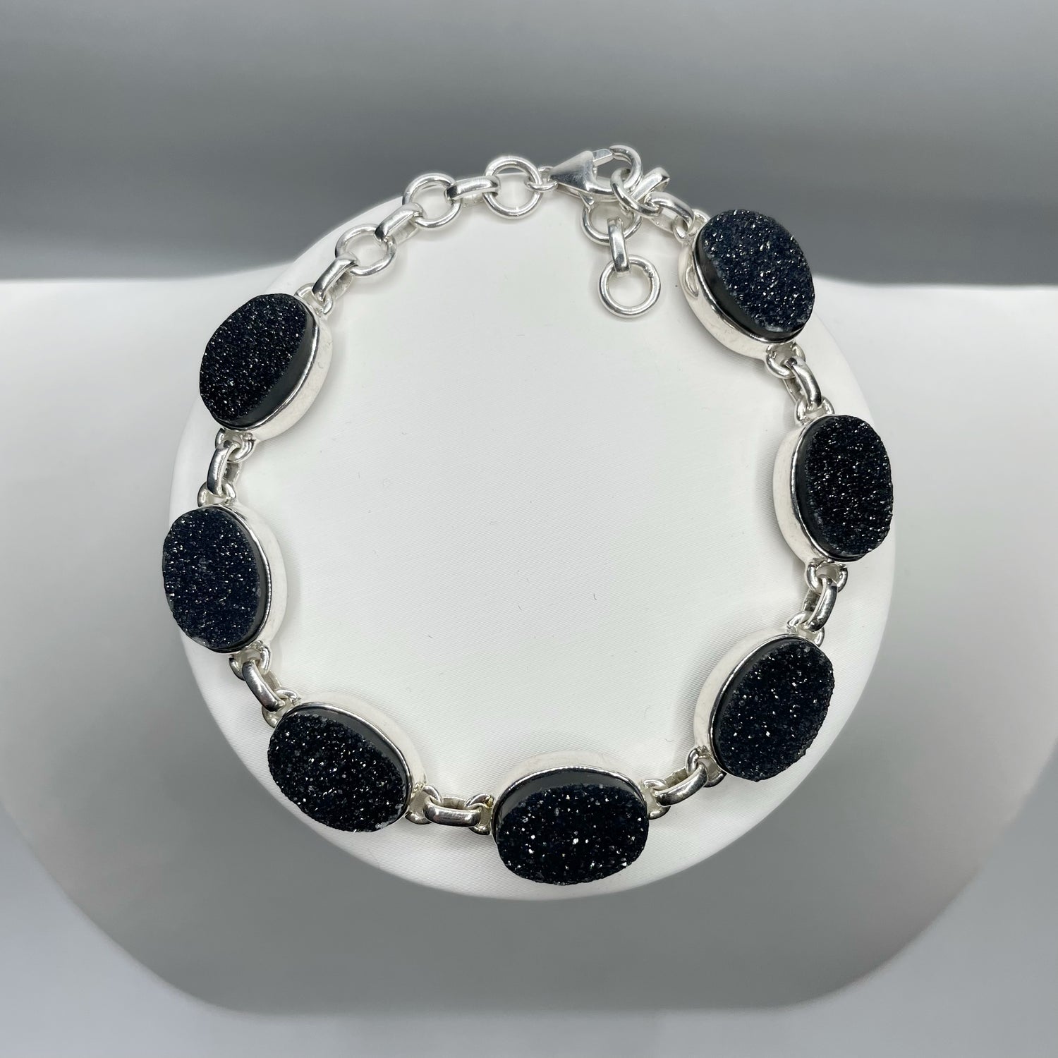 Bracciale Drusa di Onice e Argento 925