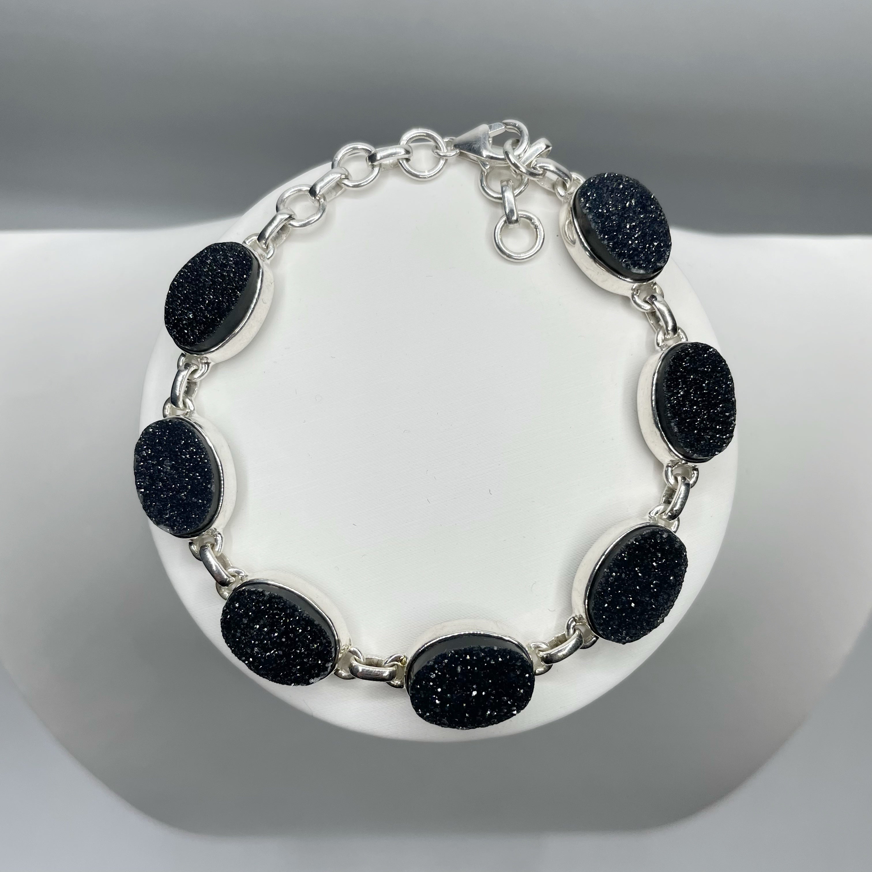 Bracciale Drusa di Onice e Argento 925
