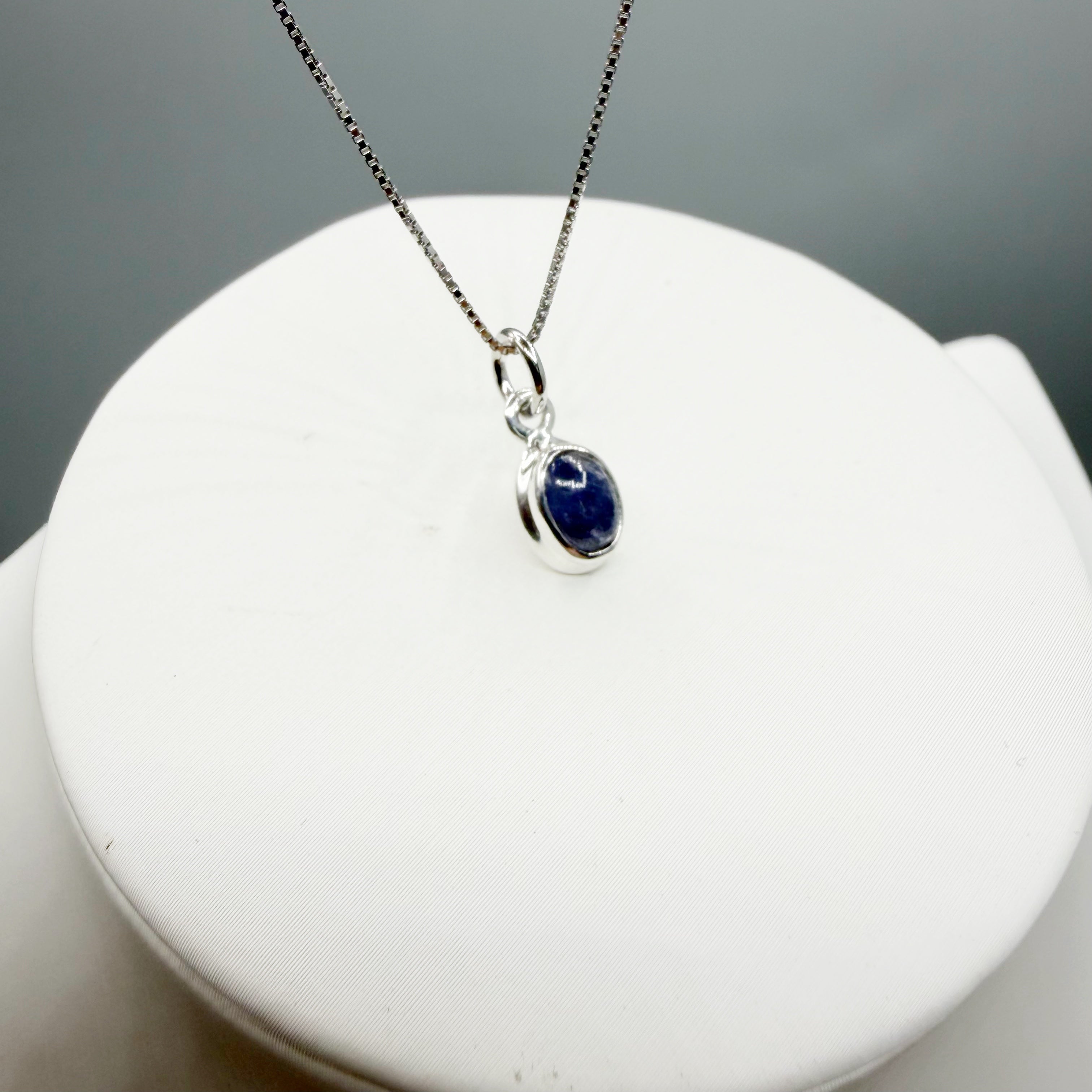 Ciondolo Punto Luce Tanzanite Argento 925 - Ovale