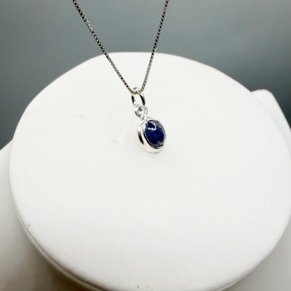 Ciondolo Punto Luce Tanzanite Argento 925 - Ovale