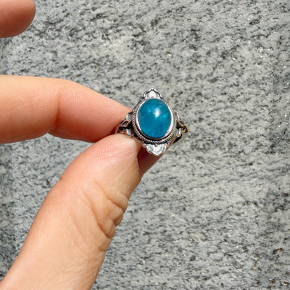 Anello Diadema Apatite e Argento 925