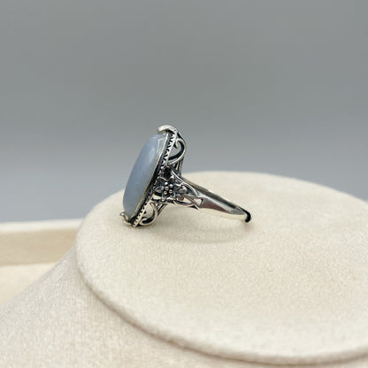 Anello Angelite e Argento 925