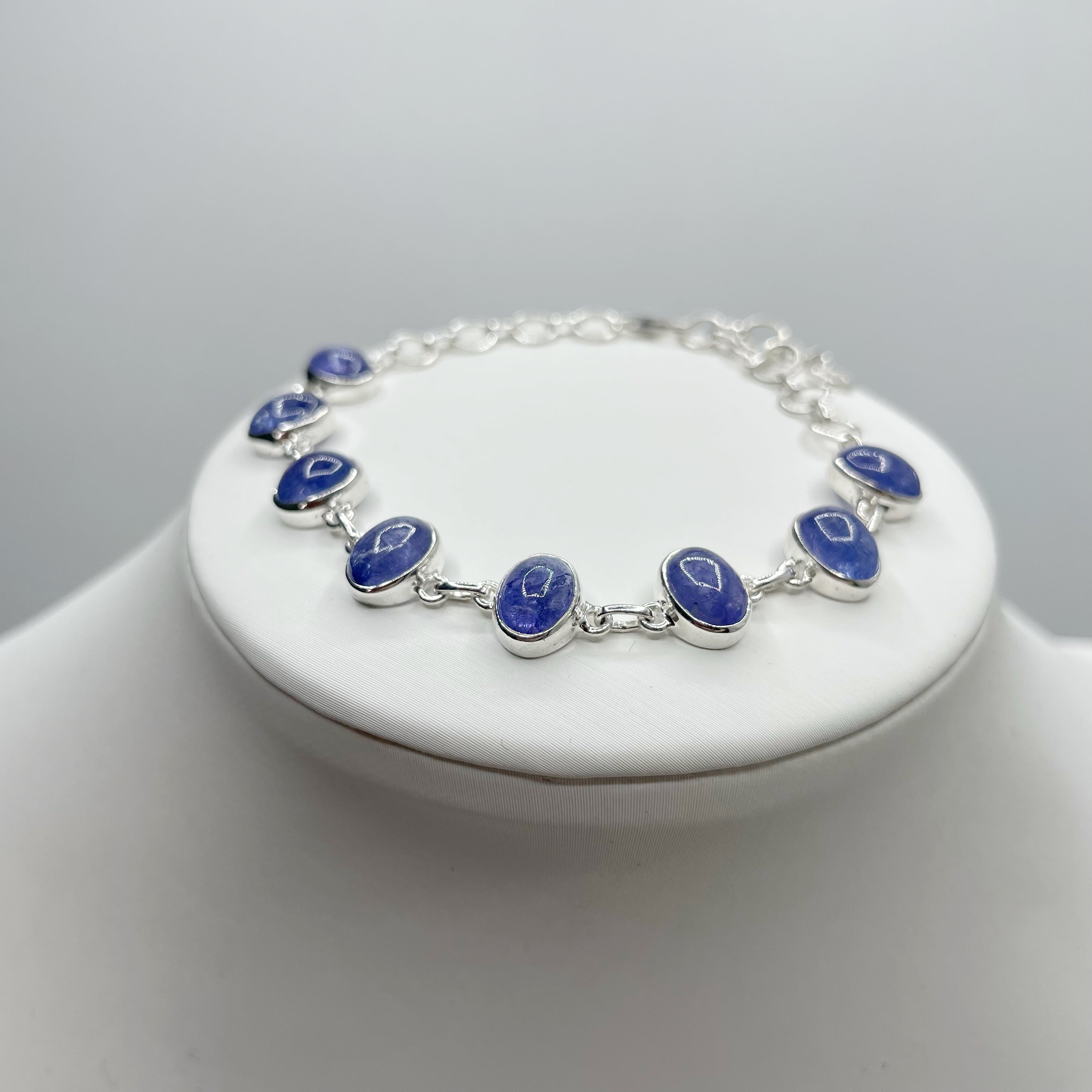 Bracciale Tanzanite e Argento 925 - Ovale