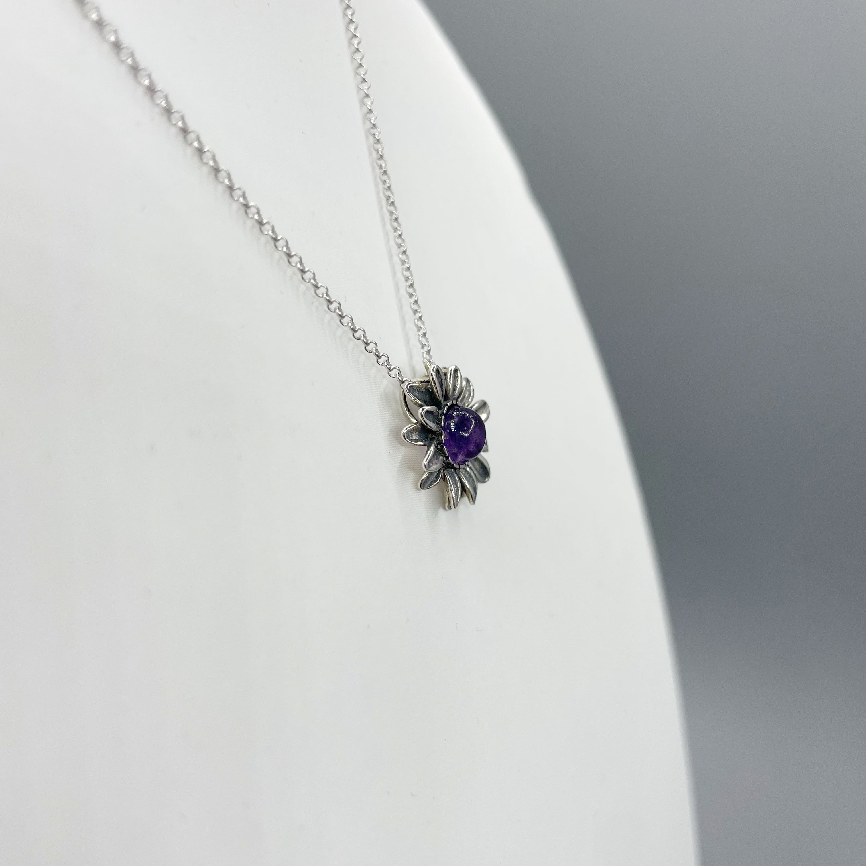 Set Ametista - Ciondolo e Orecchini, Argento 925