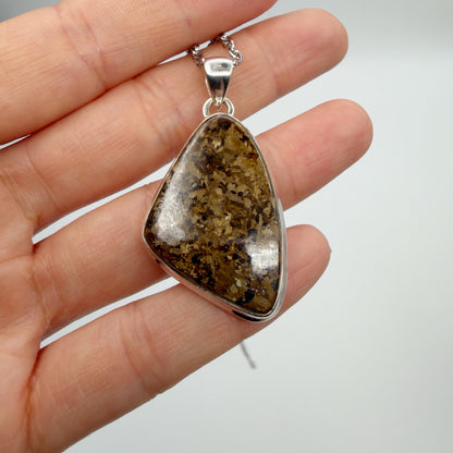 Ciondolo Bronzite - Argento 925