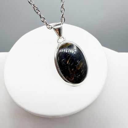 Ciondolo Nuummite Argento 925 - Ovale