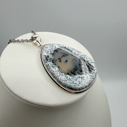 Ciondolo Opale Dendritico e Argento 925