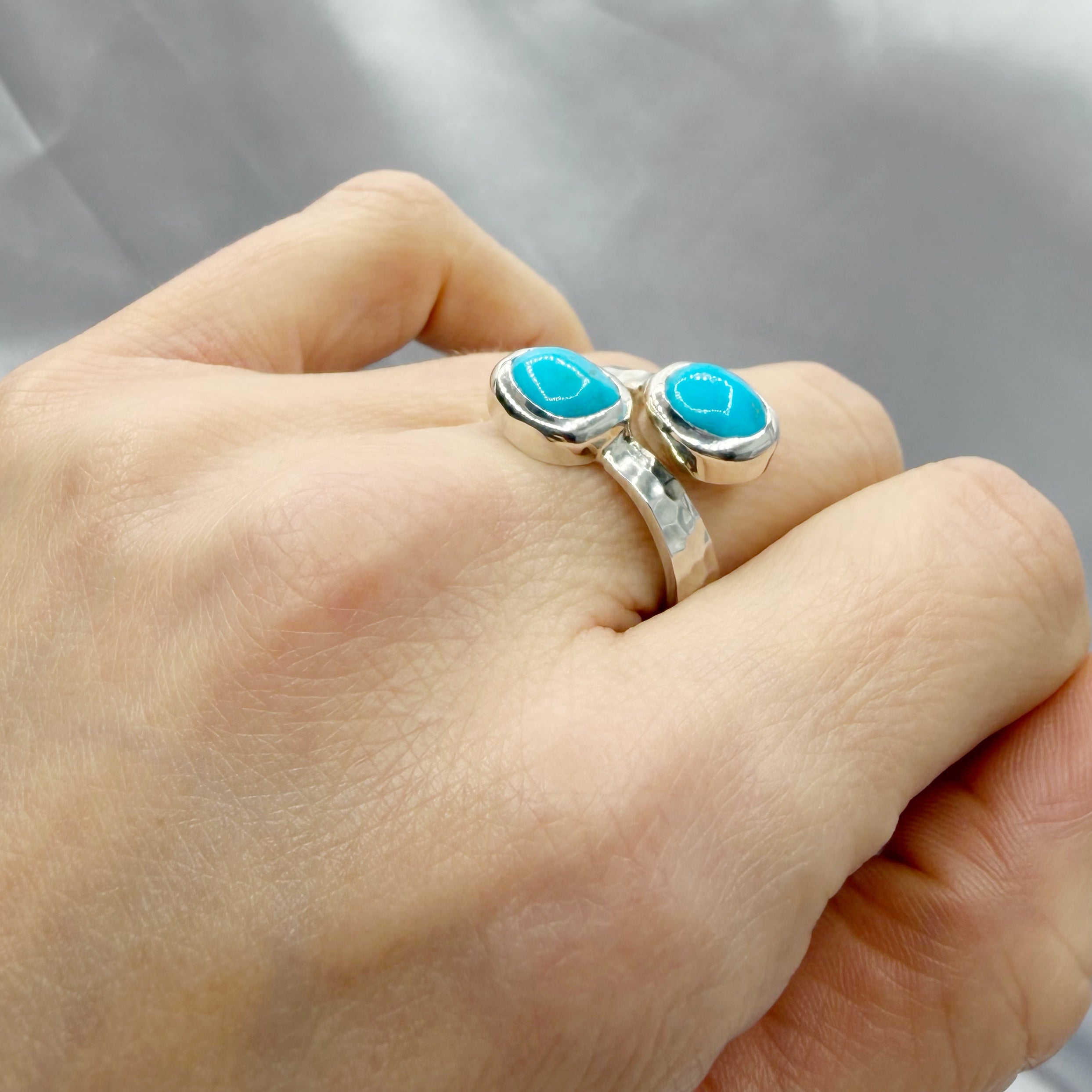 Anello Turchese Naturale - Argento 925