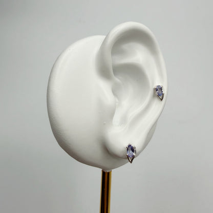 Orecchini a lobo Tanzanite | Argento 925