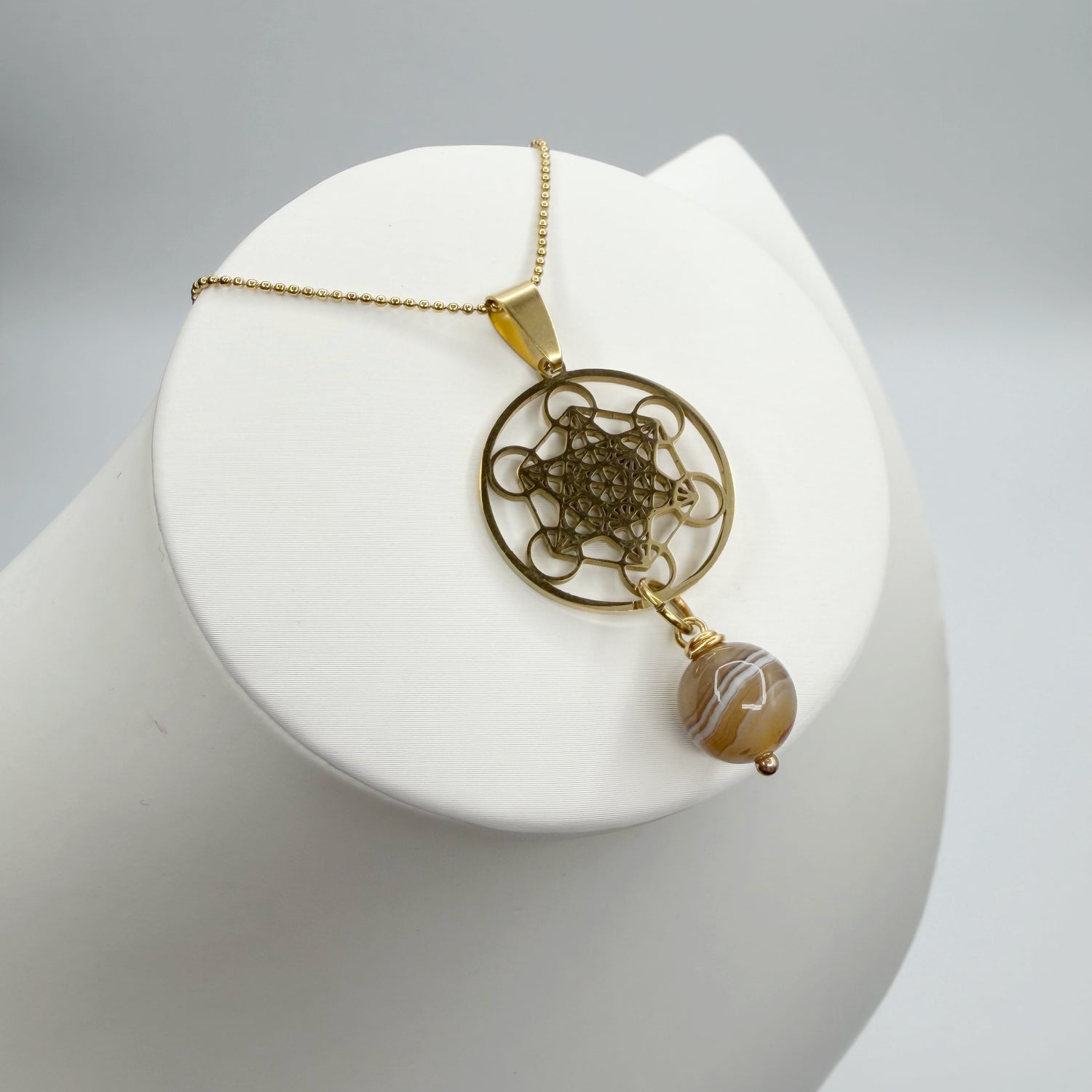 Collana Occhio di Shiva e Cubo di Metatron - GOLD