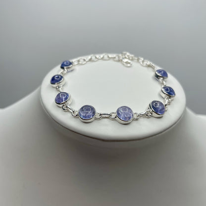 Bracciale Tanzanite e Argento 925 - Tondo