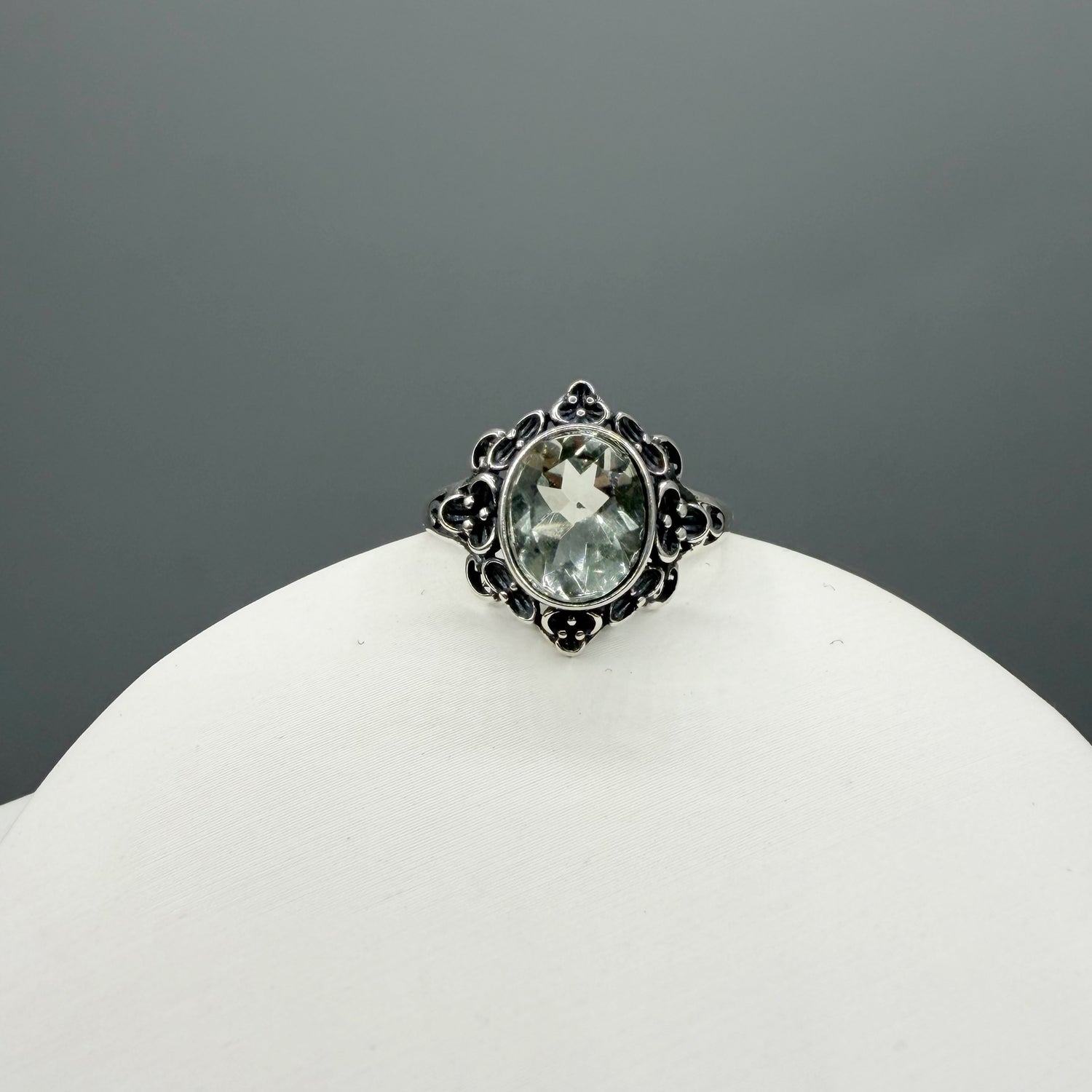 Anello Prasiolite e Argento 925 - Decor