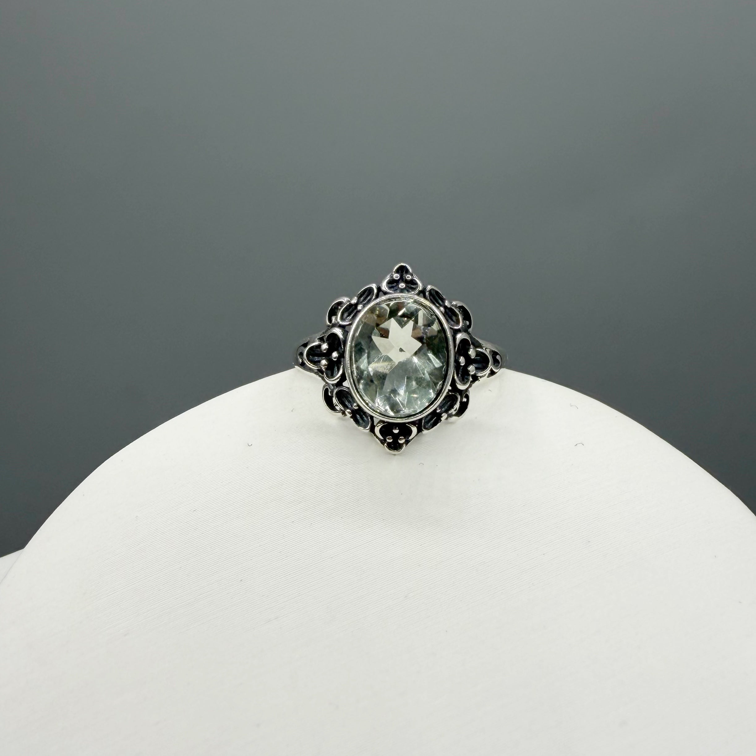 Anello Prasiolite e Argento 925 - Decor