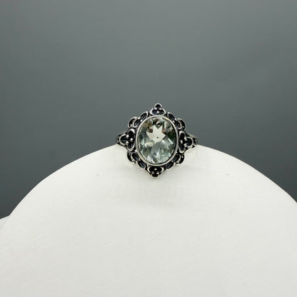 Anello Prasiolite e Argento 925 - Decor