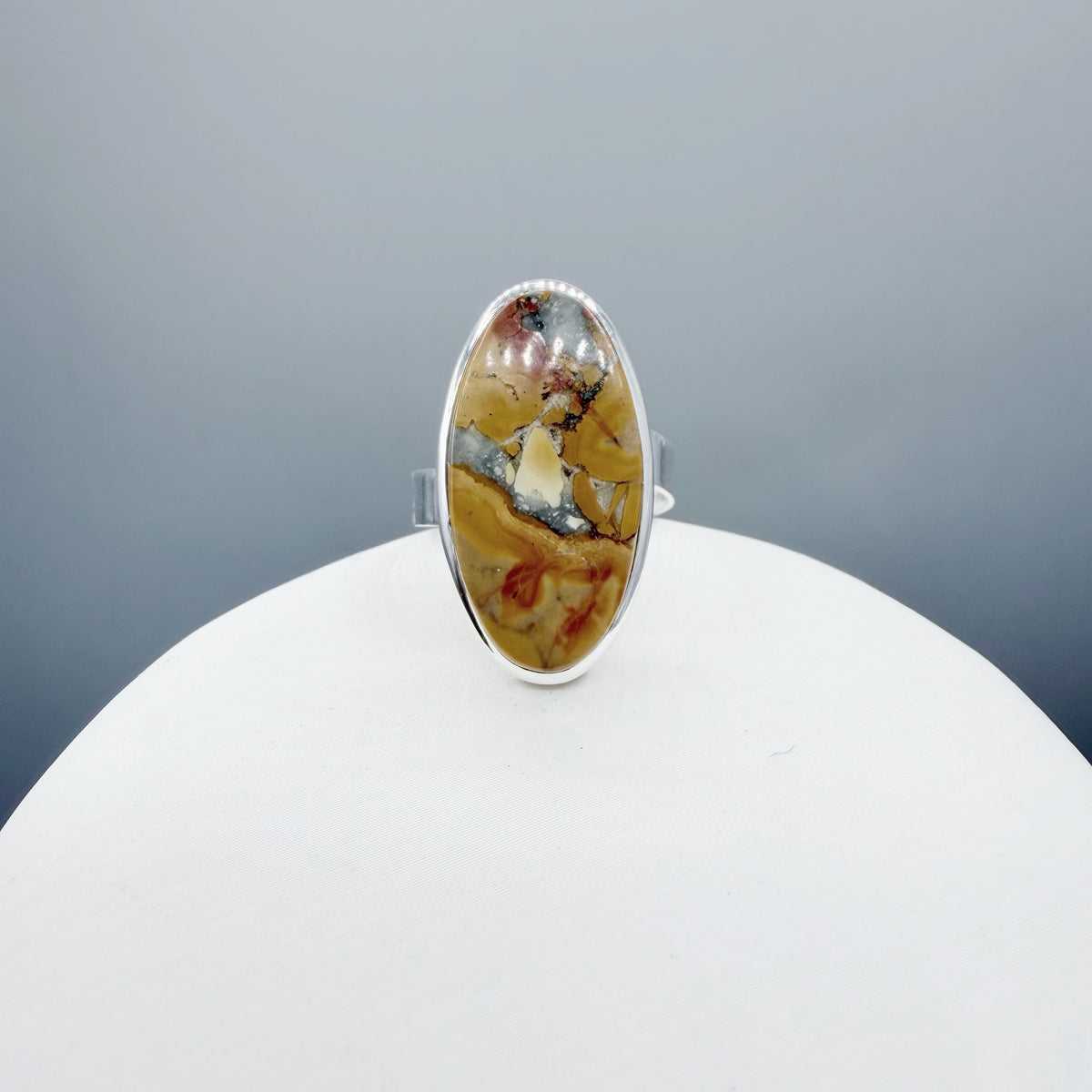 Anello Diaspro Maligano - Argento 925