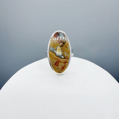 Anello Diaspro Maligano - Argento 925