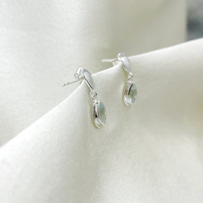 Orecchini Acquamarina - Argento 925