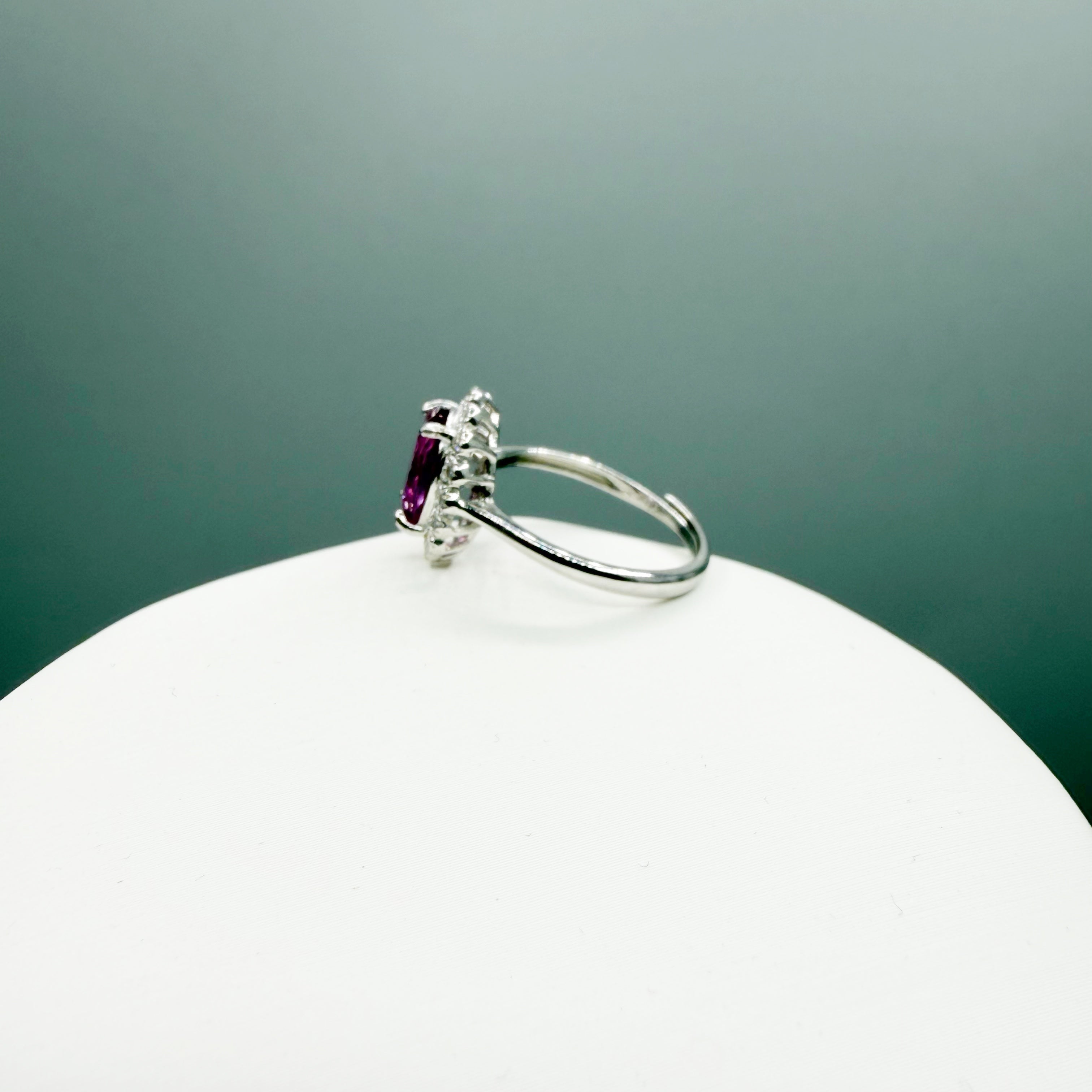 Anello Fluorite Rosa - Argento 925 - Ovale