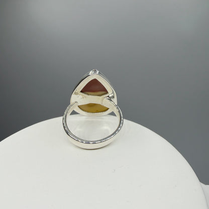 Anello Mookaite e Argento 925