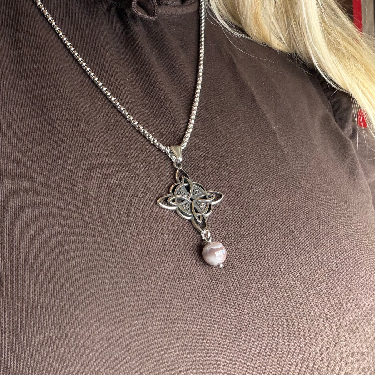 Collana Occhio di Shiva e Nodo della Strega: protezione da malocchio e invidia