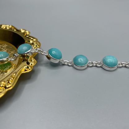 Bracciale Amazzonite e Argento 925