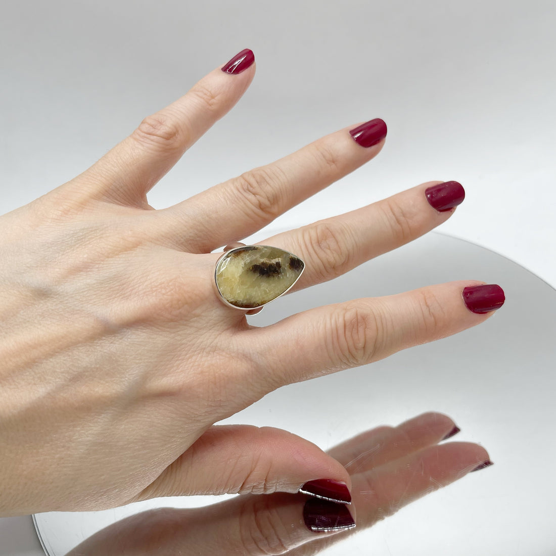 Anello Septaria a Goccia - Argento 925