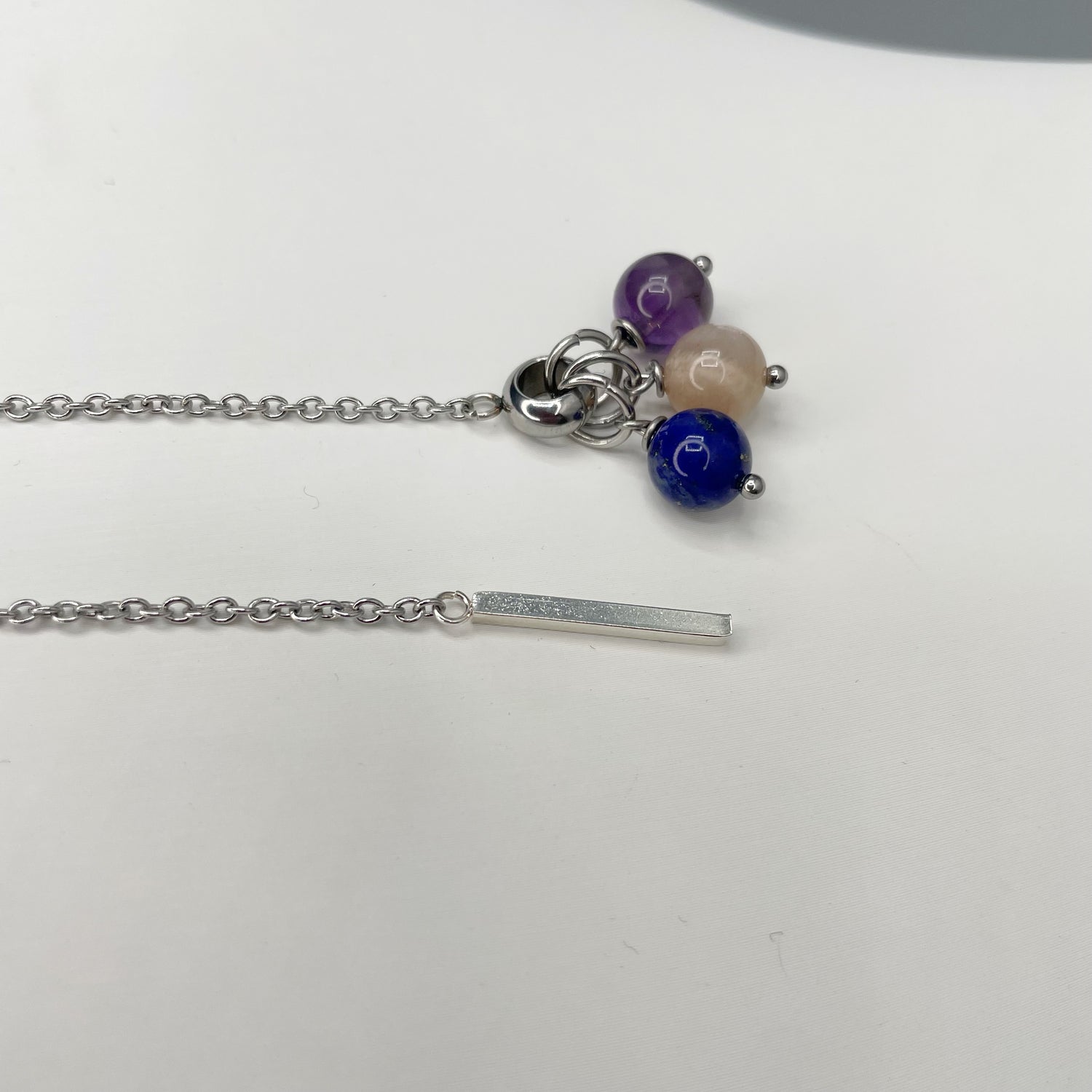 Collana Harmony Charm - Ametista, Pietra di Luna, Lapislazzuli