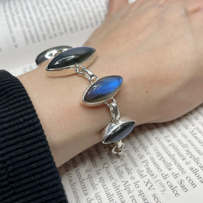 Bracciale Labradorite e Argento 925