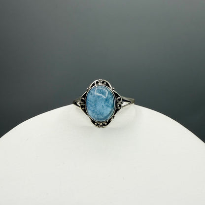 Anello Diadema Acquamarina e Argento 925