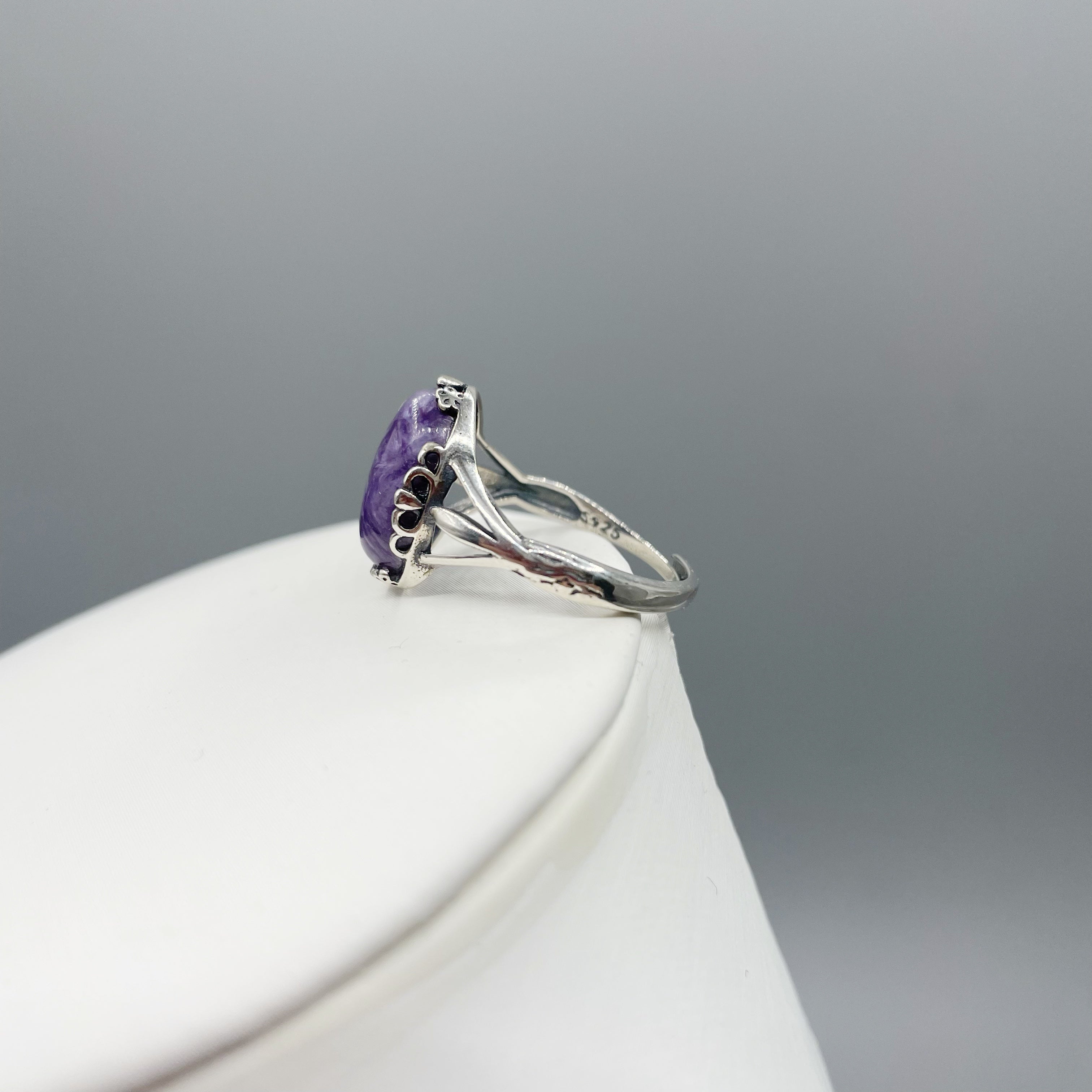 Anello Ciaroite Ovale e Argento 925