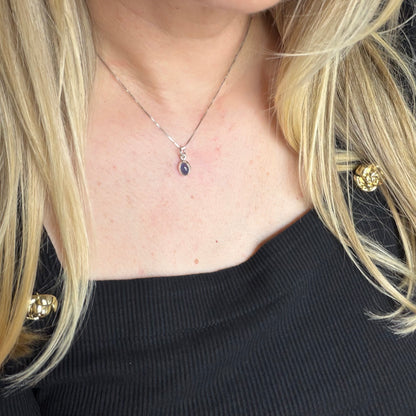 Ciondolo Punto Luce Tanzanite Argento 925 - Ovale