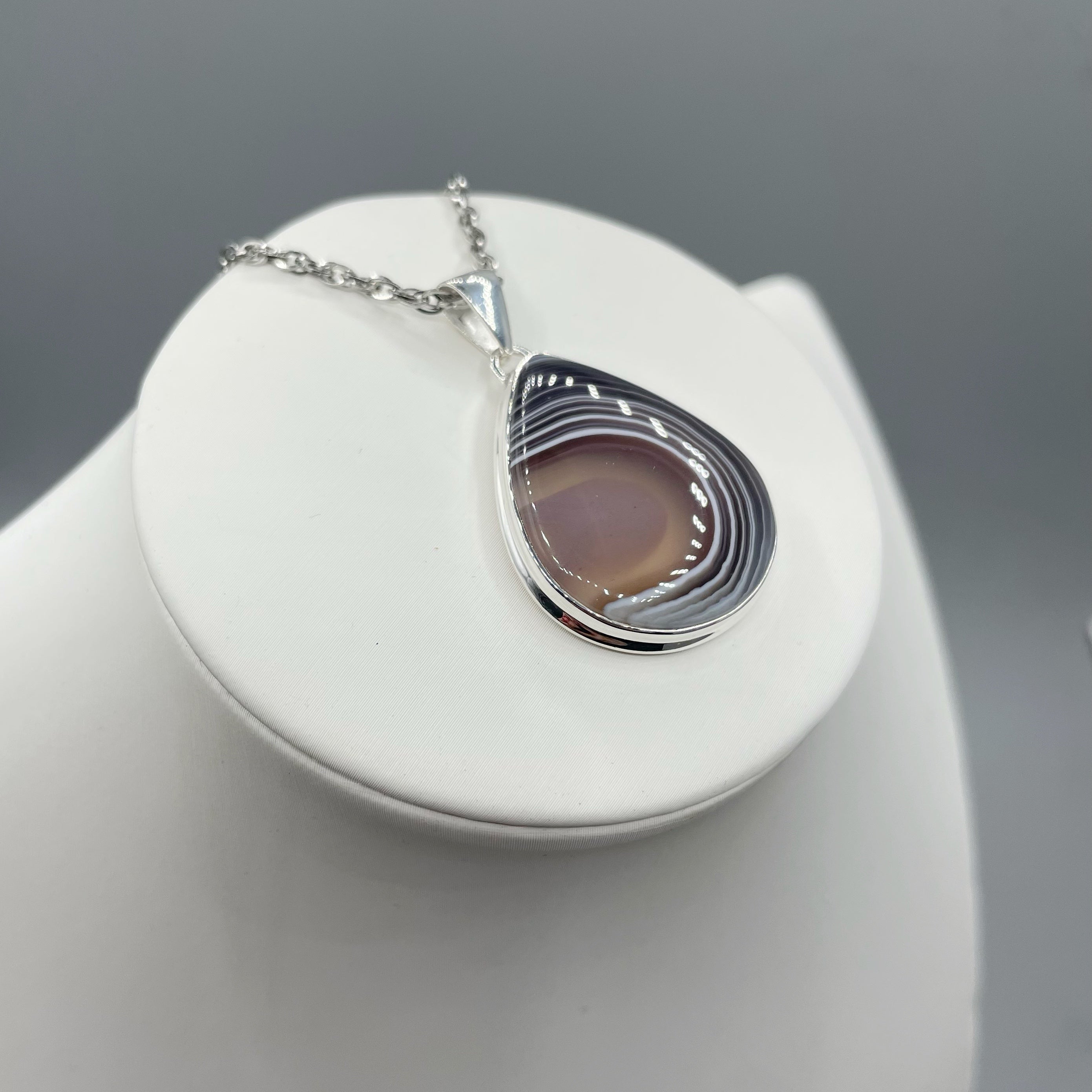 Ciondolo Occhio di Shiva a Goccia - Argento 925