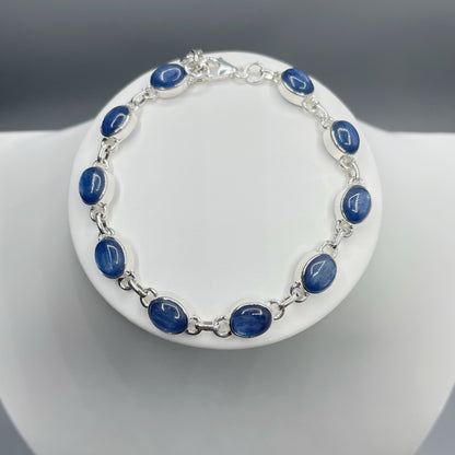Bracciale Cianite e Argento 925 - Ovale