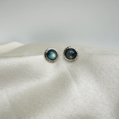 Orecchini a Lobo Labradorite Argento 925