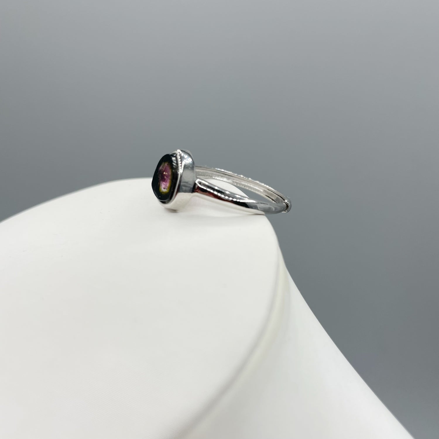 Anello Tormalina Watermelon - Argento 925
