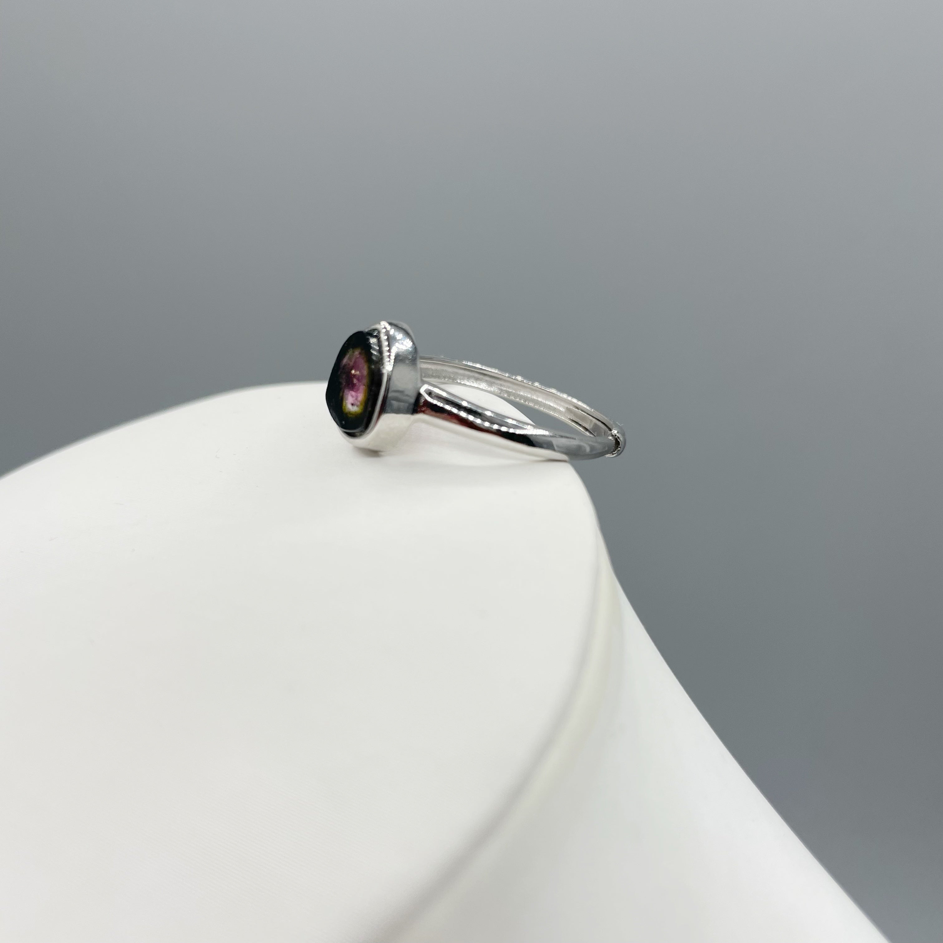 Anello Tormalina Watermelon - Argento 925