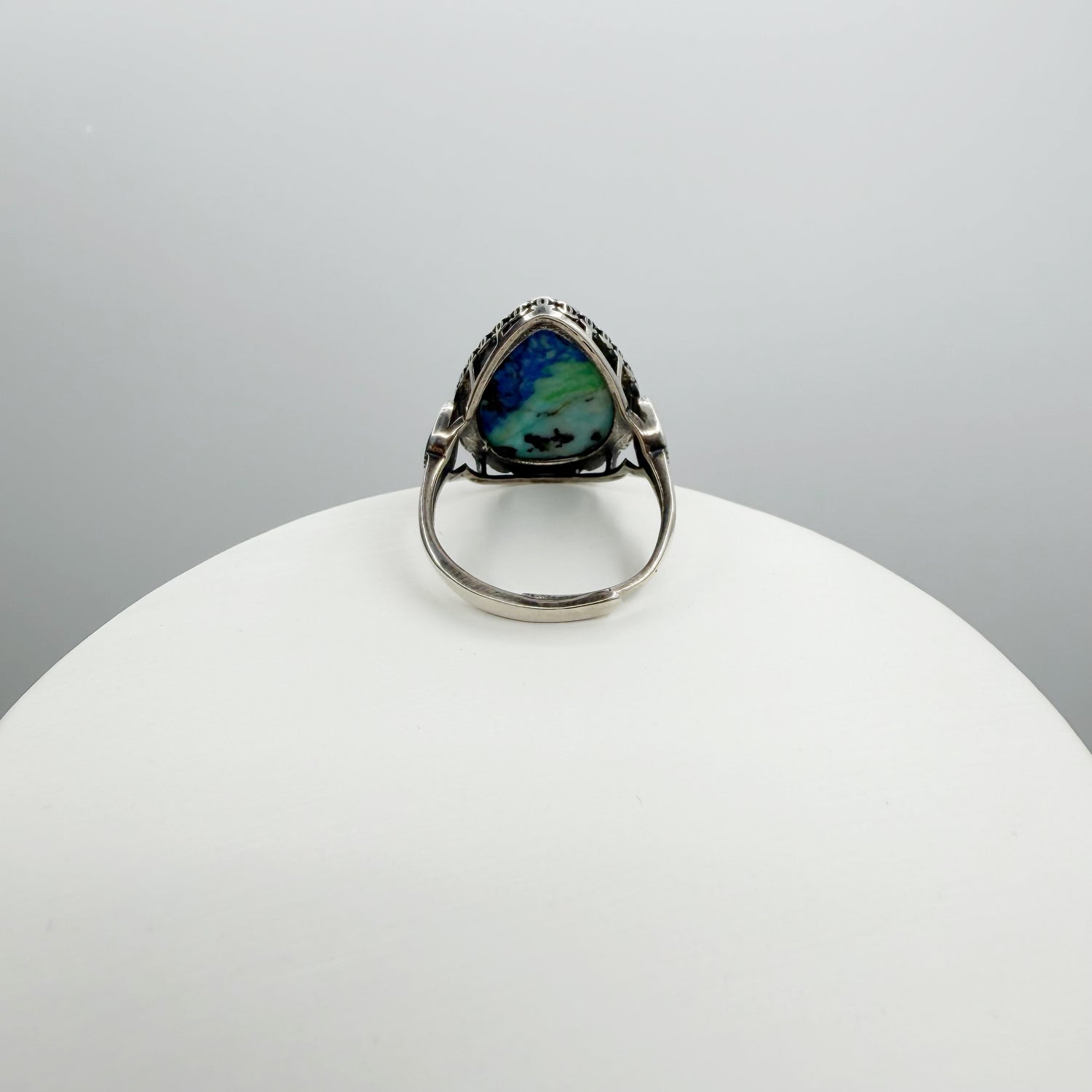 Anello Lapis e Turchese e Argento 925 - A GOCCIA