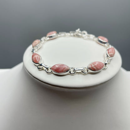 Bracciale Rodocrosite e Argento 925